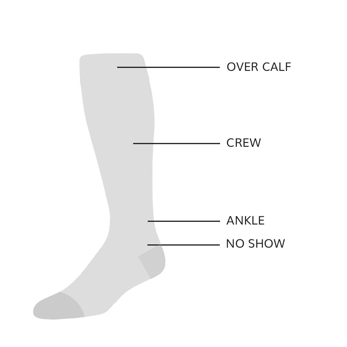Oliver- Over Calf Socks Ribbed Black – zkano socks