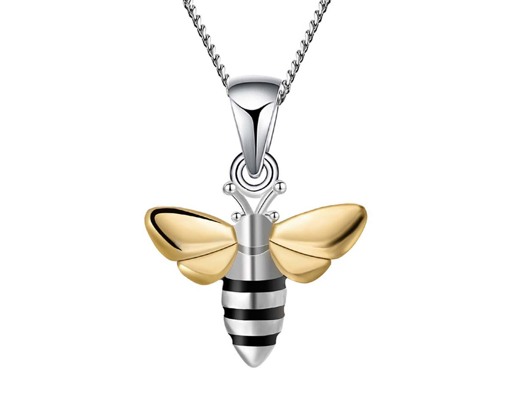 Sterling Silver Honeybee Pendant 