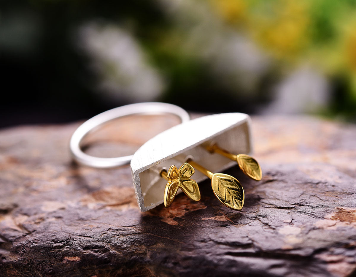 Sterling Silver | My Little Garden Ring - Lotus Fun