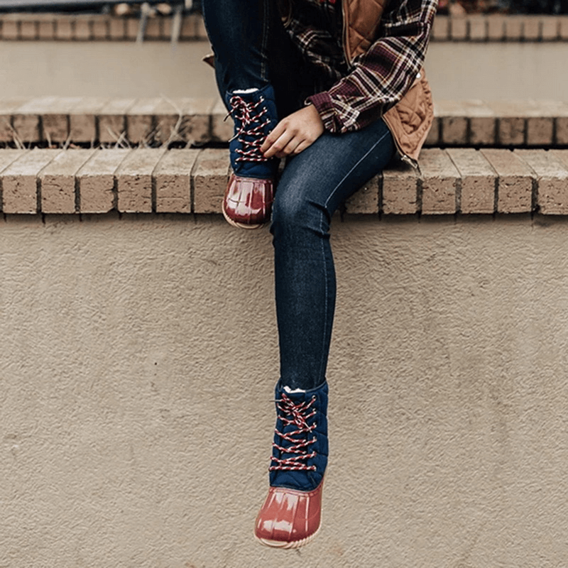 women's rain boots with laces