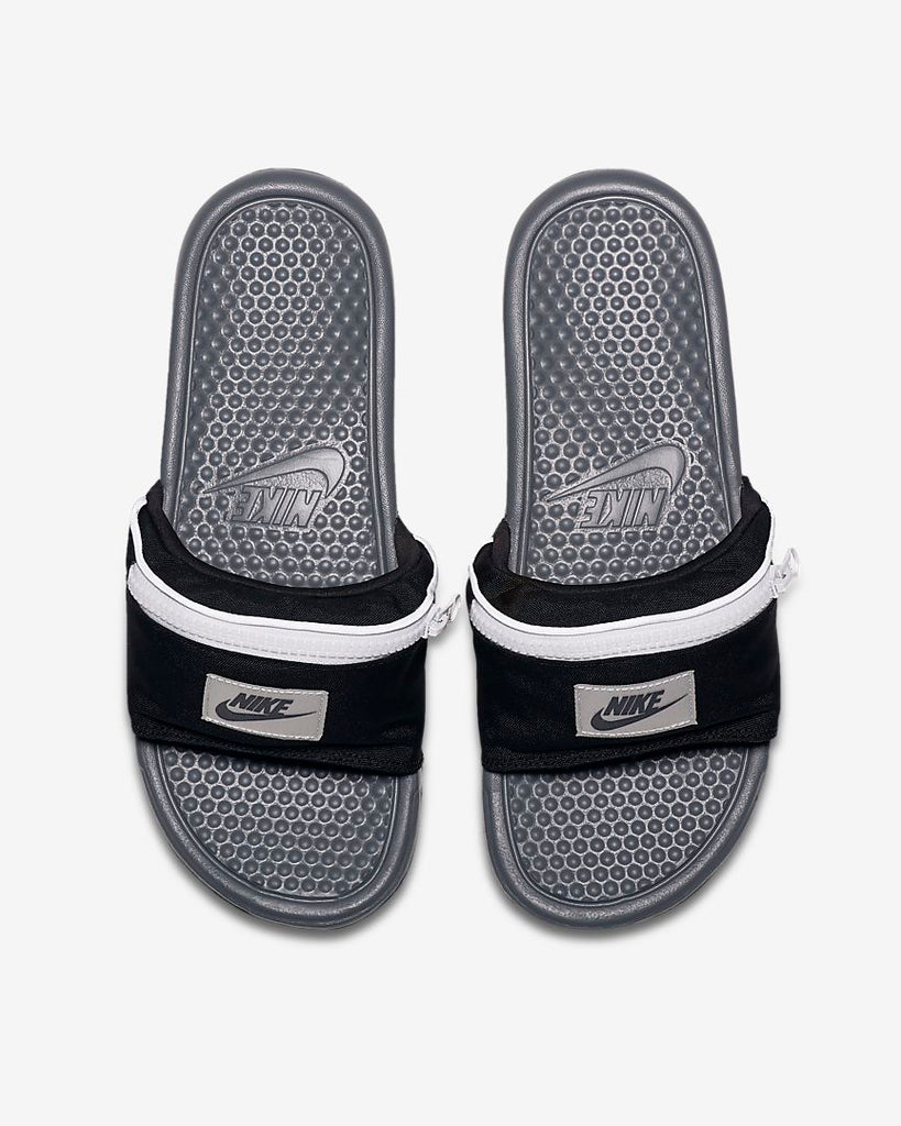 zipper nike slides