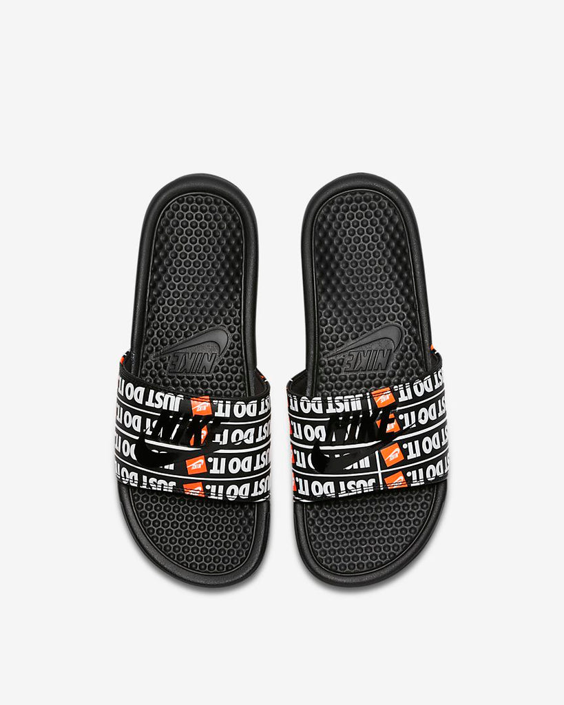 Nike Benassi JDI Slide Sandals: Black 