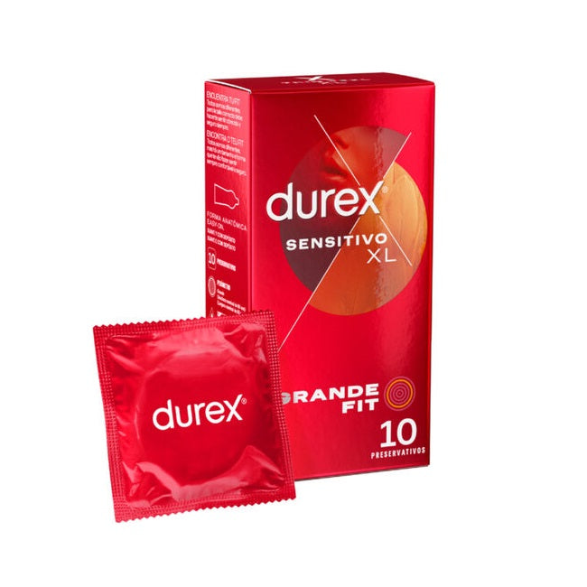 Prezervative ultra subtiri Durex Sensitivo XL, grande fit, 60 mm, 1 cutie x 10 buc