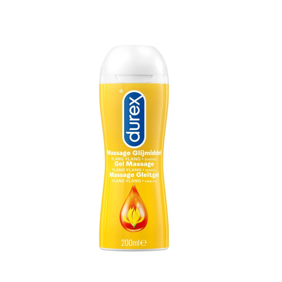 Lubrifiant si gel de masaj DUREX Ylang Ylang, cu efect 2 in 1, 200 ml