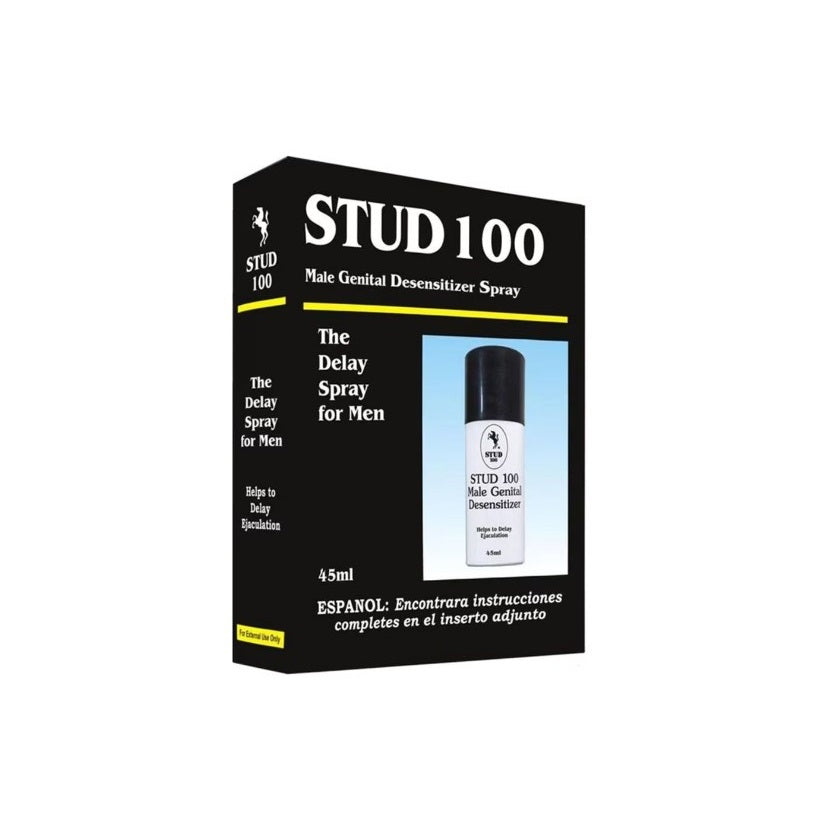 Spray STUD 100 BLACK (capac negru), impo in SexShop KUR Romania