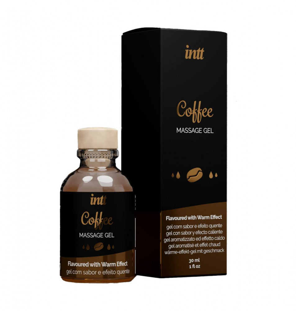 Gel INTT COFFEE efect 4 in 1 - masaj erotic, sex oral, excitare si cresterea libidoului, lubrifiant, cu efect de incalzire, 30 ml