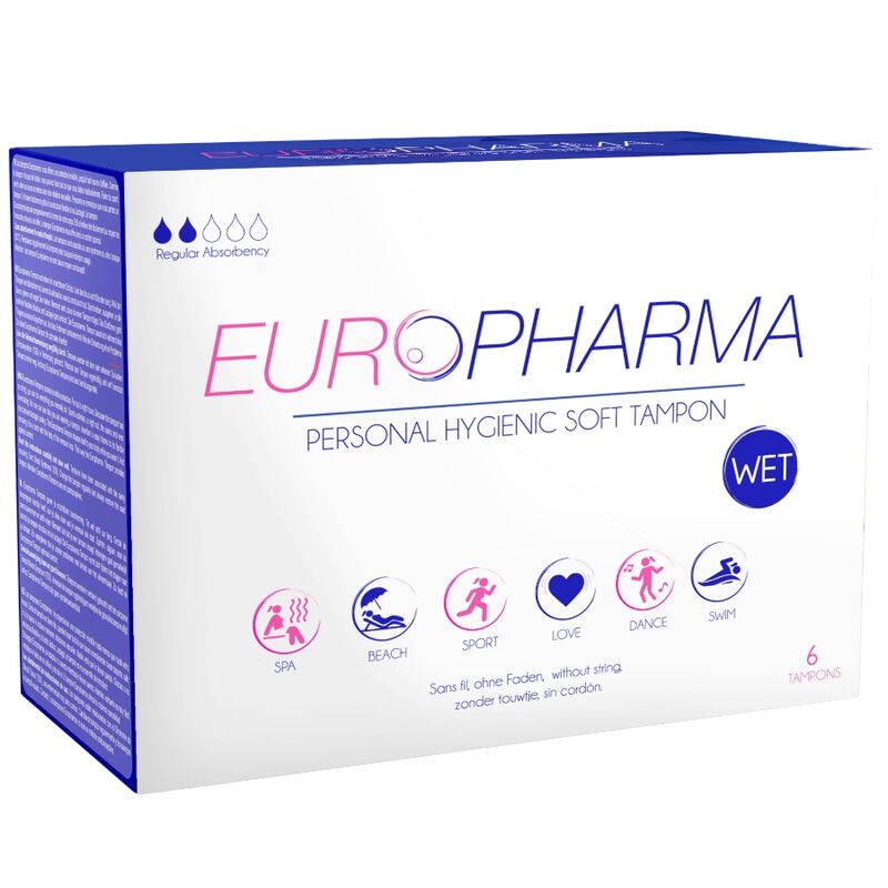Tampoane interne - bureti menstruatie Europharma Action, 6 buc
