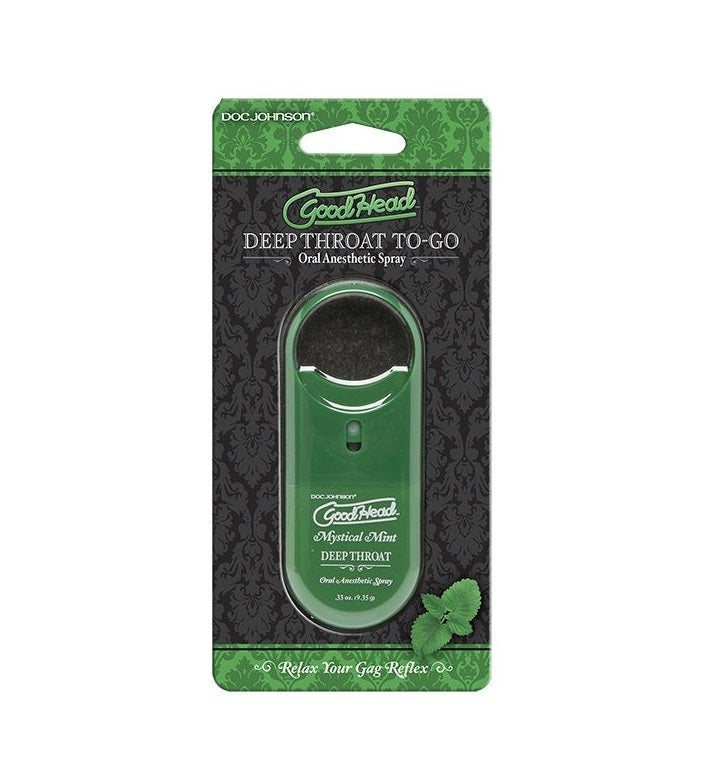 Spray pentru sex oral adanc, GoodHead Deep Throat Spray, aroma Menta - Mint, 9 ml