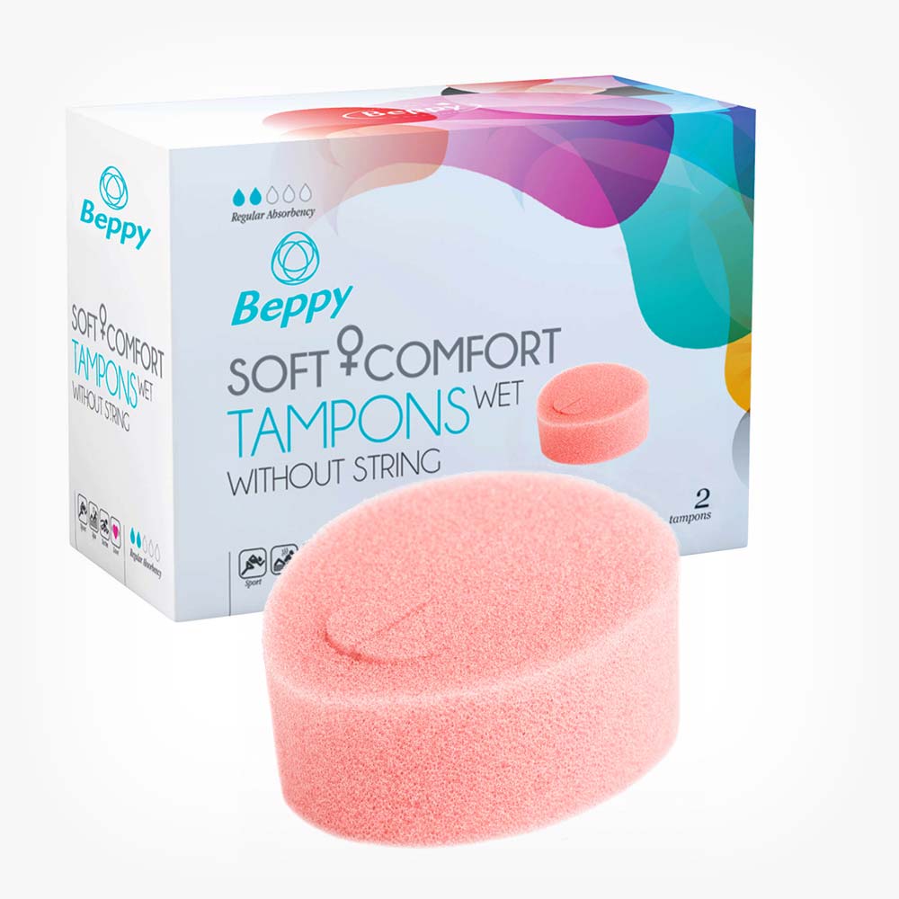 Tampoane interne - bureti menstruatie, Beppy Soft & Comfort Wet, 2 buc