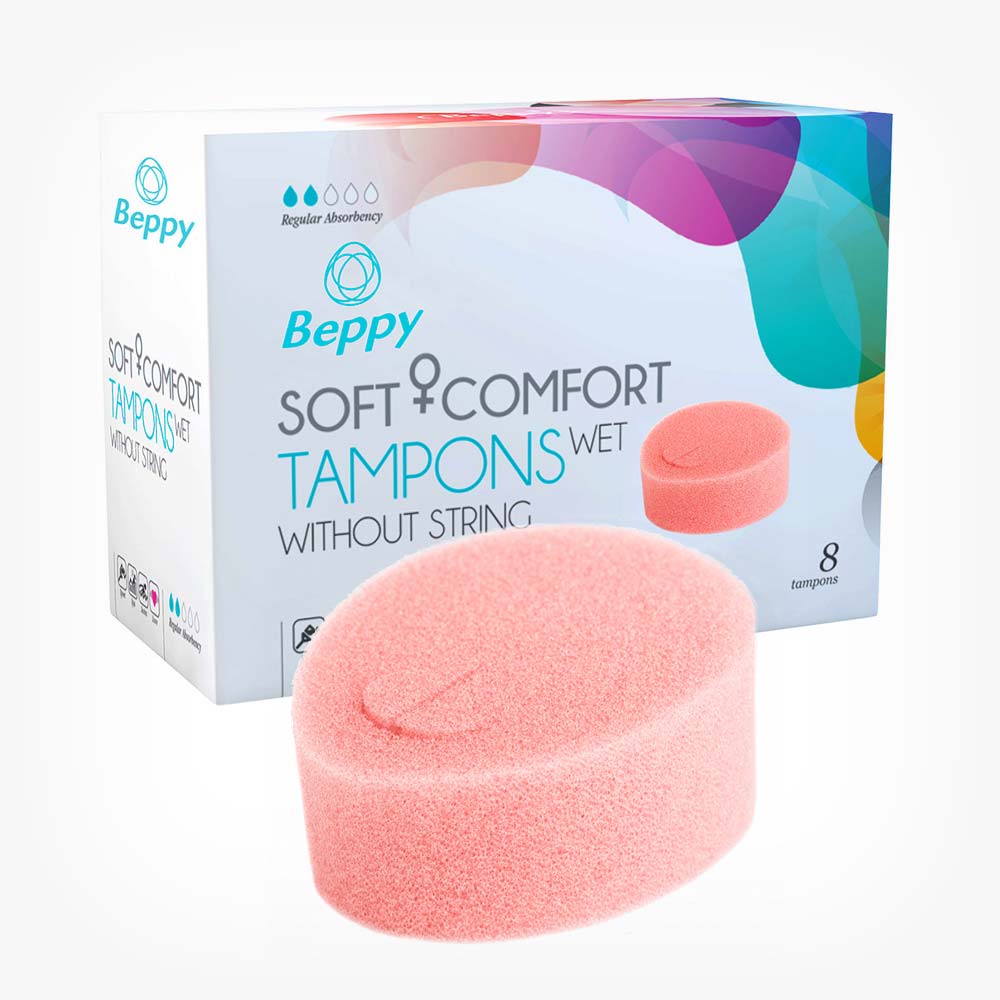 Tampoane interne - bureti menstruatie, Beppy Soft & Comfort Wet, 8 buc