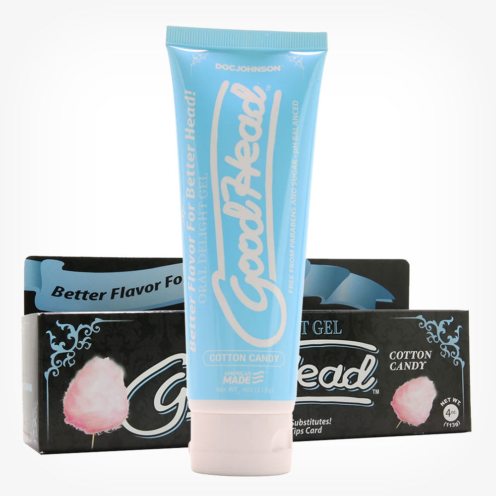 Gel pentru sex oral, GoodHead Oral Delight, aroma Vata de Zahar, 113 g