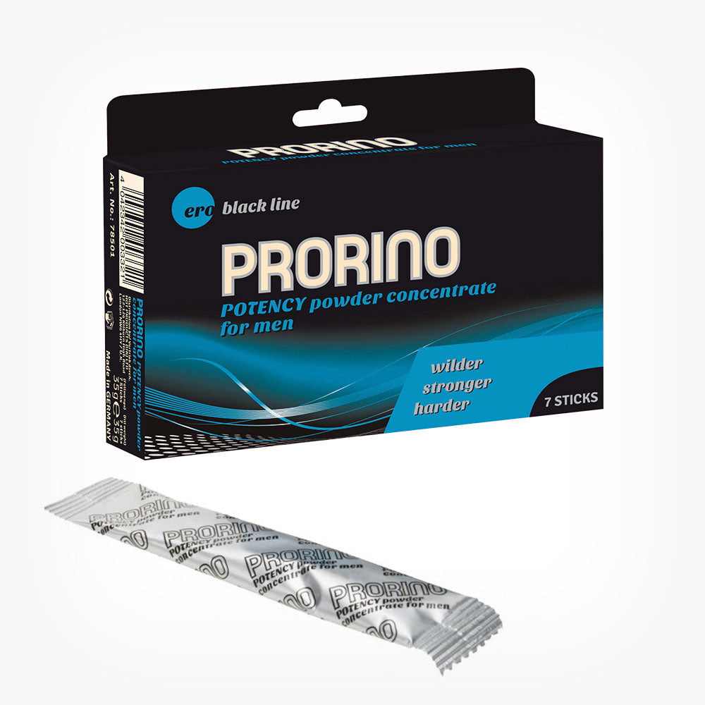 Pudra Ero Black Line POTENCY, pentru potenta si erectii puternice, 7 plicuri