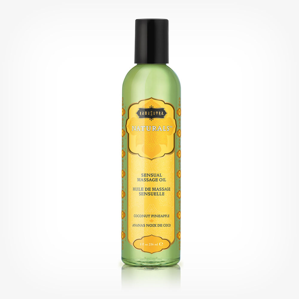 Ulei de masaj Kamasutra Naturals, cu aroma de Cocos si Ananas, 236 ml