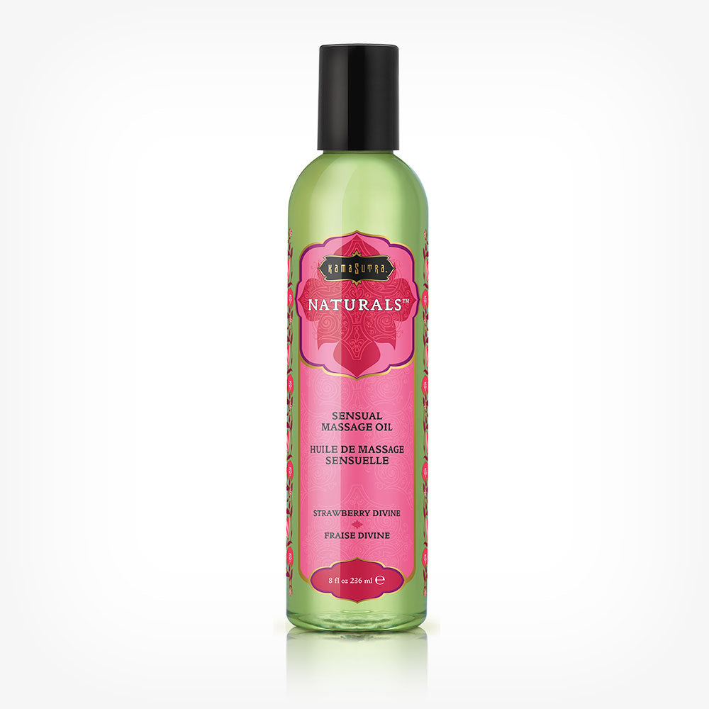 Ulei de masaj Kamasutra Naturals, cu aroma de Strawberry Dreams - Capsuni, 236 ml