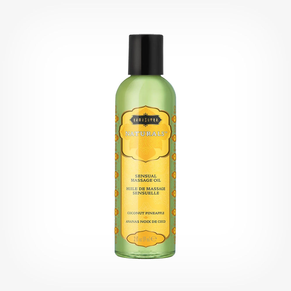 Ulei de masaj Kamasutra Naturals, cu aroma de Cocos si Ananas, 59 ml