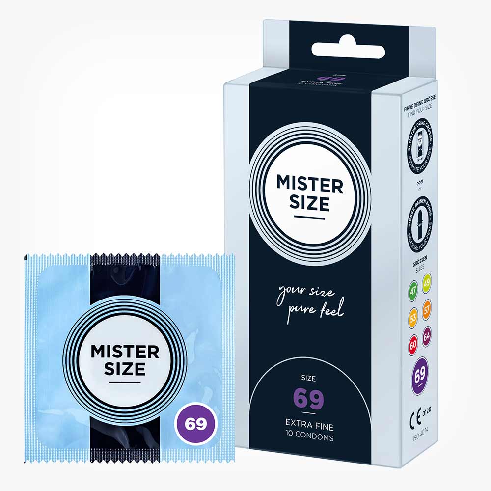 Prezervative ultra subtiri, Mister Size, marime 69 mm, cutie 10 buc