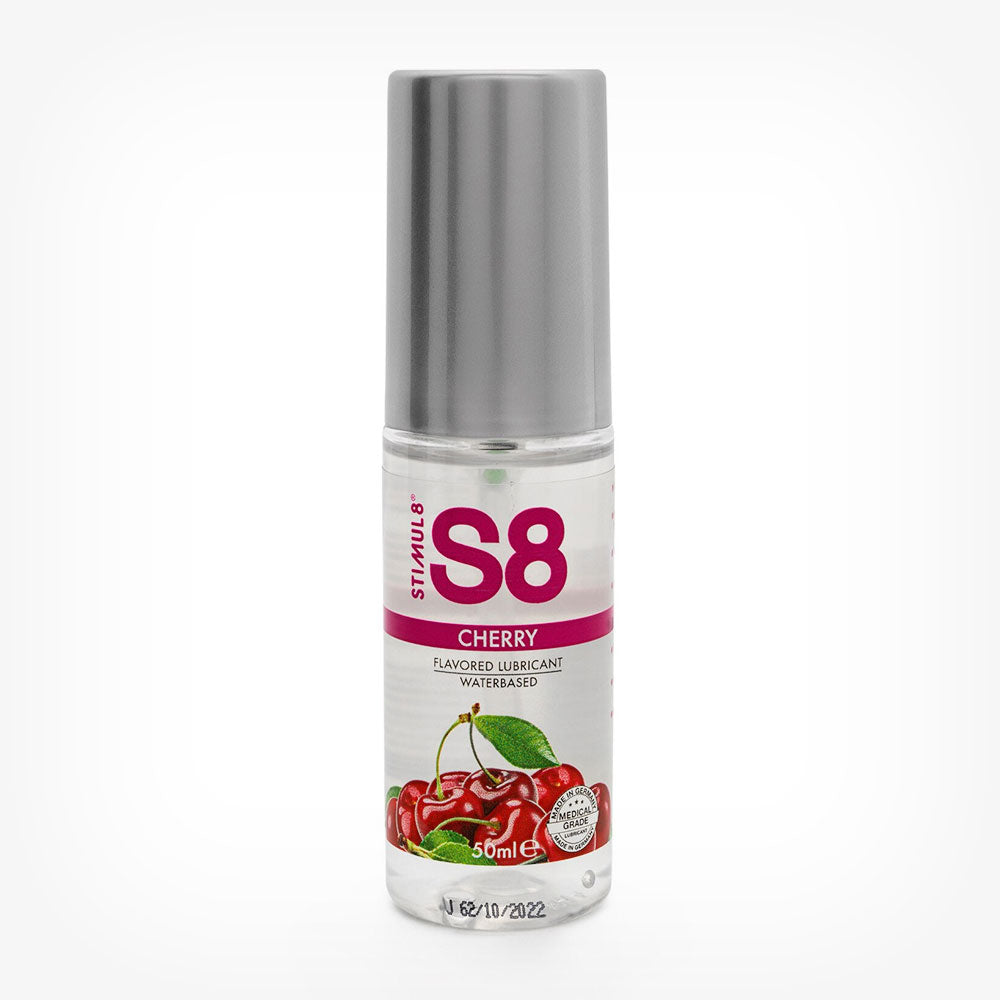 Lubrifiant S8 Lube Cherry, cu aroma de cirese, pe baza de apa, 50 ml