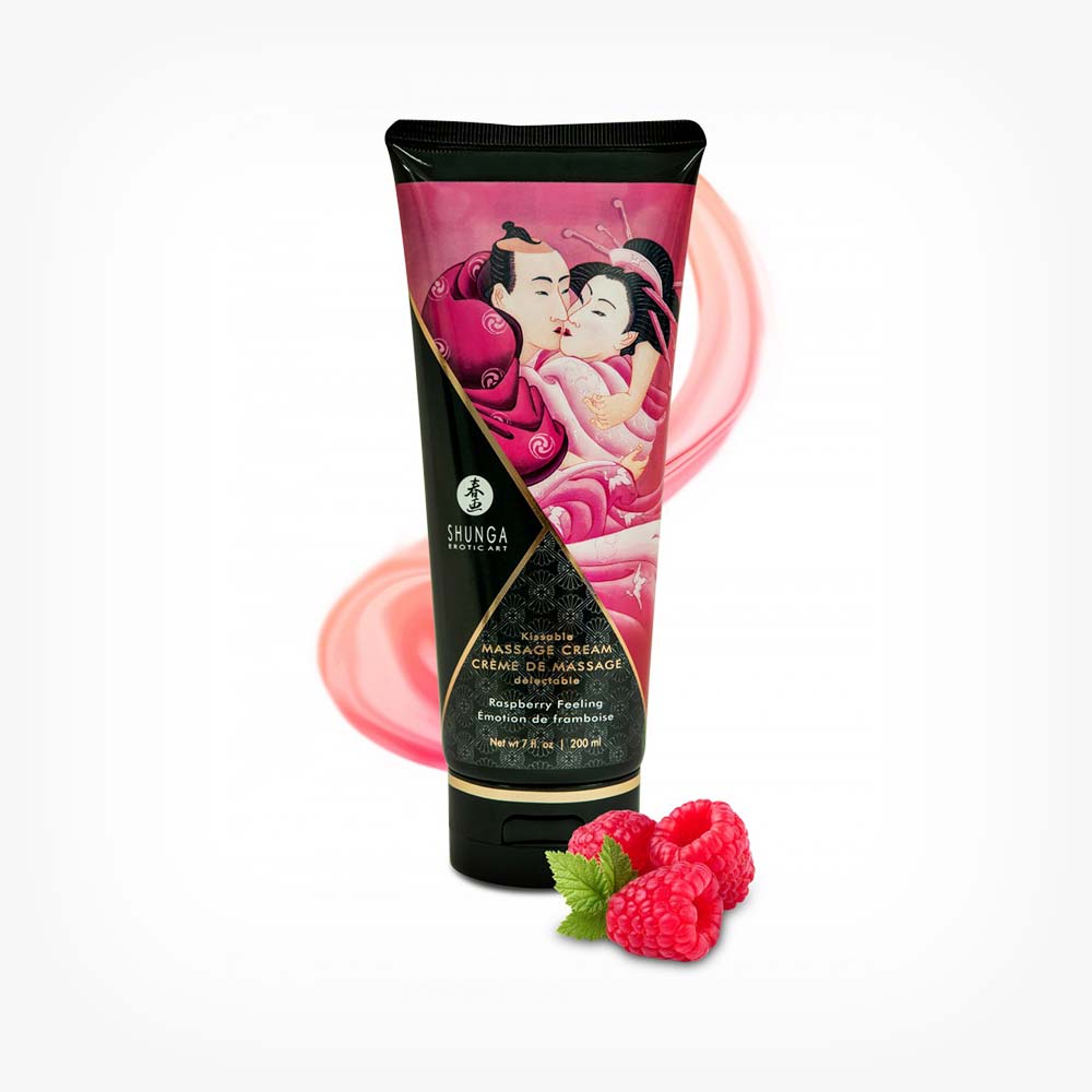 Crema de masaj SHUNGA Raspberry, cu arom in SexShop KUR Romania