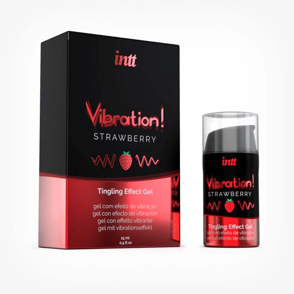 Gel INTT Vibration! Strawberry, pentru s in SexShop KUR Romania