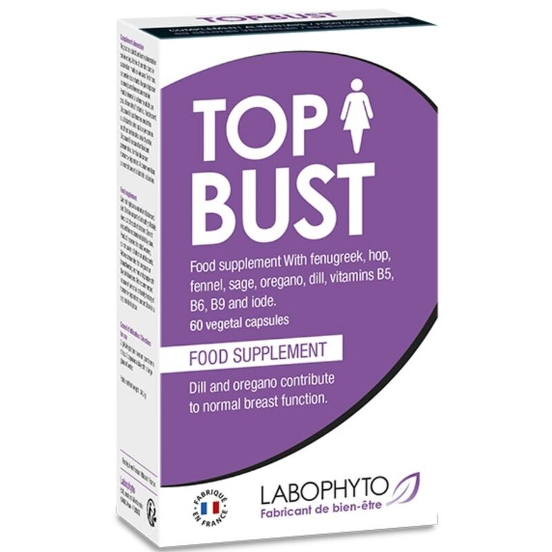 Capsule TOPBUST Labophyto, pentru fermitate sani, 60 capsule