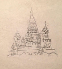 Ejemplo de dibujo de 50 torres rusas