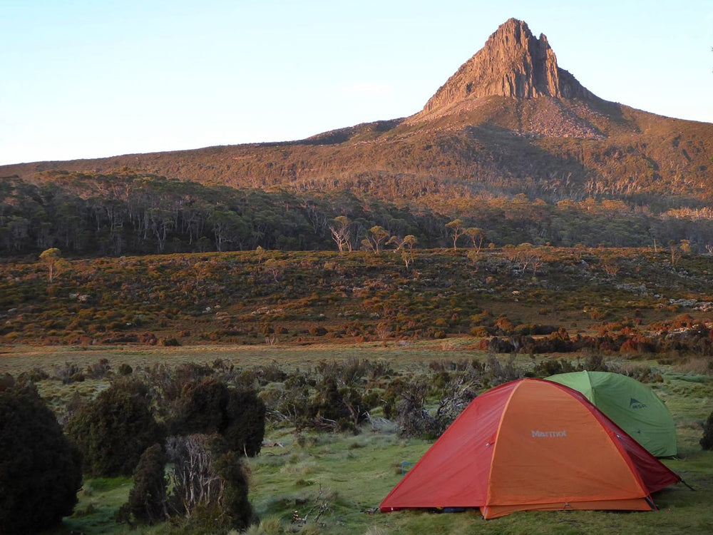 Marmot and MSR tents on the Overland Track