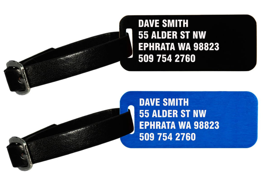 metal personalized luggage tags