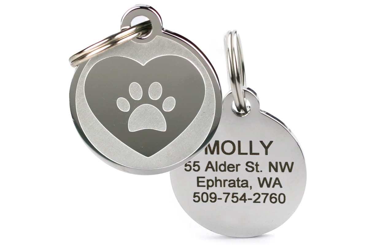 durable pet id tags