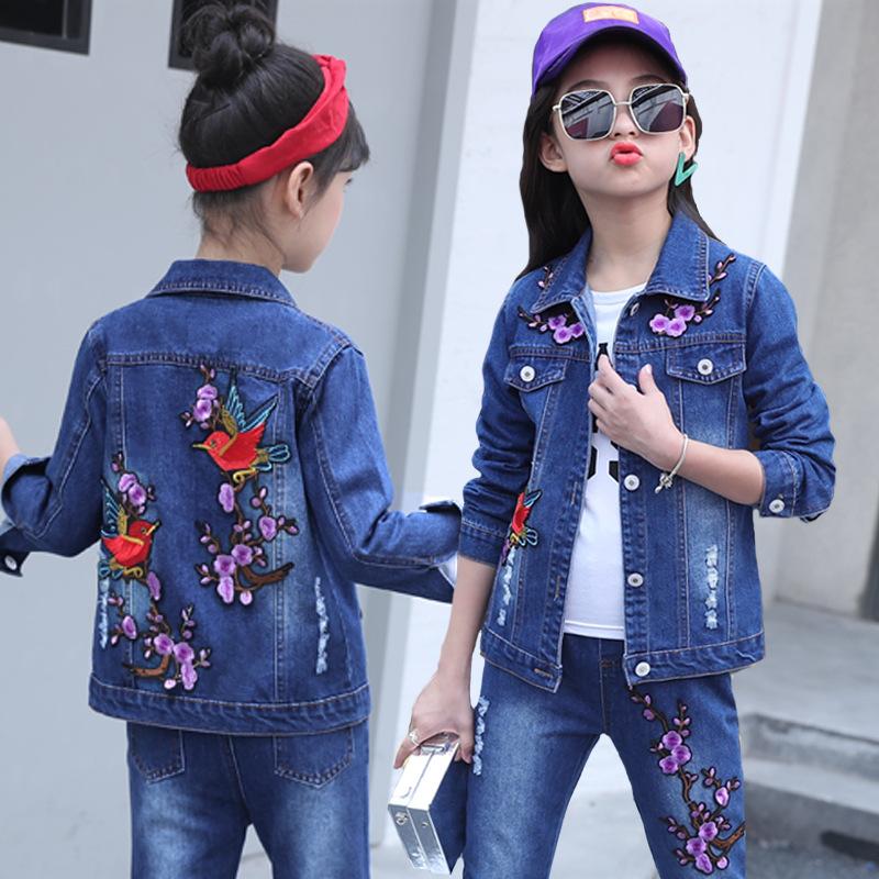 denim suit for girls