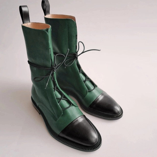 vintage mid calf boots