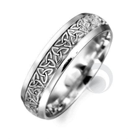 Celtic Patterned Wedding Rings Platinum Ring Company