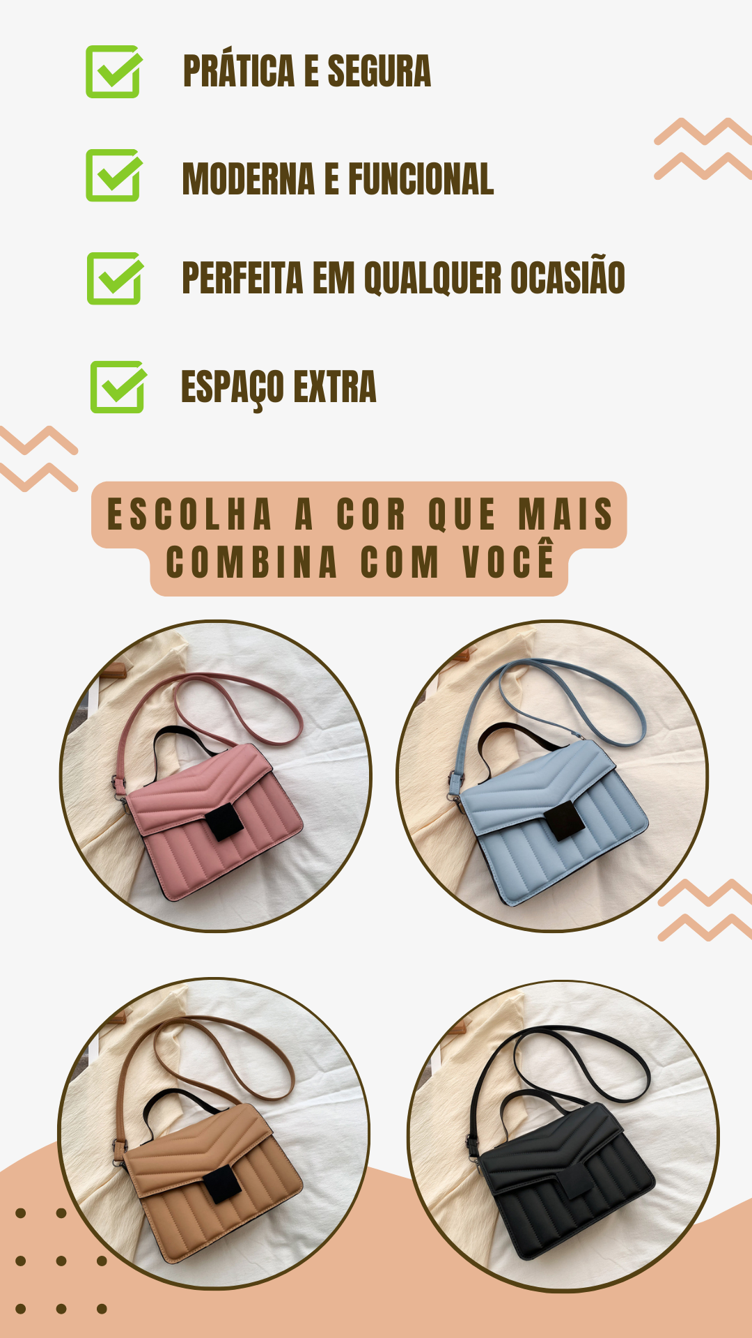 Bolsa Feminina Moderna Belevita