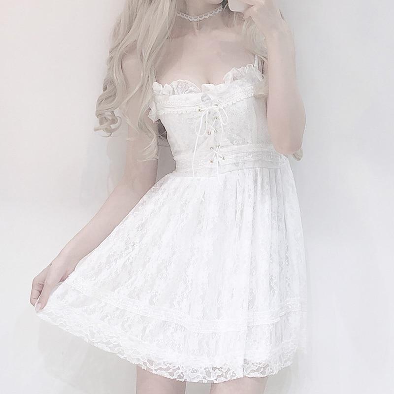 white lace clothes