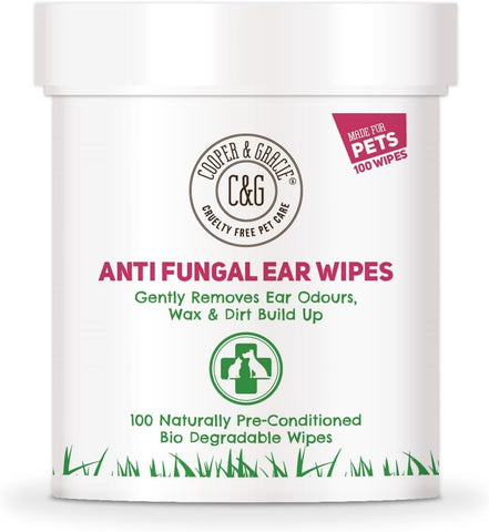 Cooper & Gracie's Anti Fungal Dog Ear Wipes