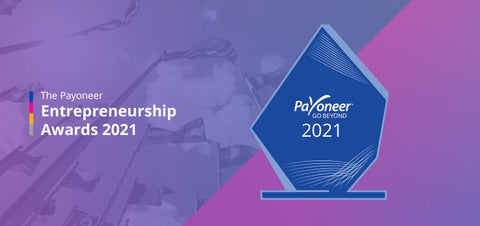Award badge for Payoneer Entrepreneurship Awards 2021