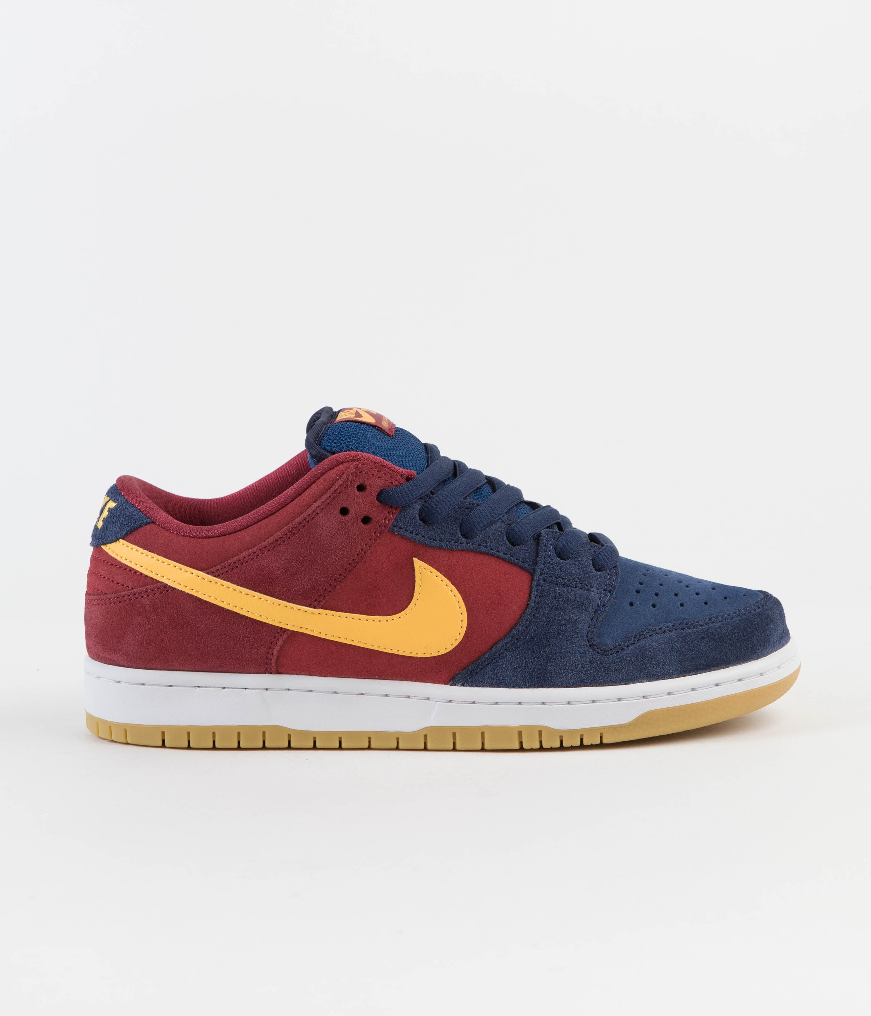 Nike SB Dunk Low Pro 'Barcelona' Shoes - Navy / University Gold - Gym ...