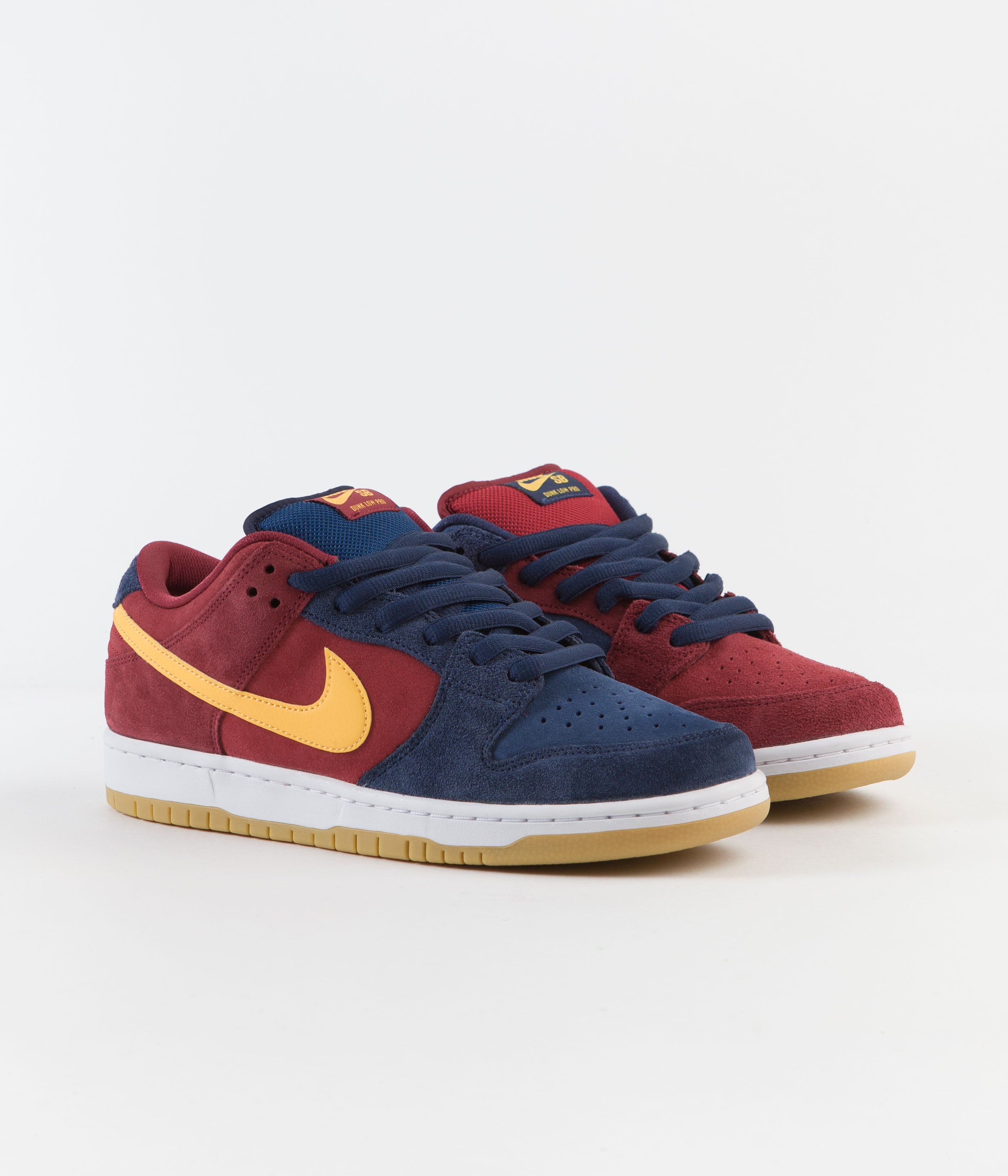 Nike SB Dunk Low Pro 'Barcelona' Shoes - Navy / University Gold - Gym ...