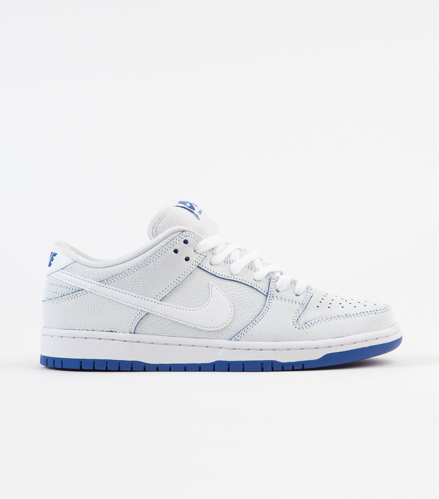 nike sb dunk low premium white game royal