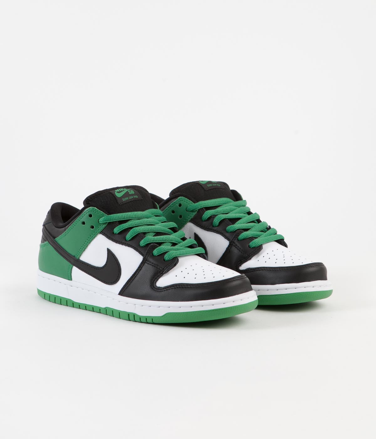 Nike SB Dunk Low Pro Shoes - Classic Green / Black - White - Classic G ...