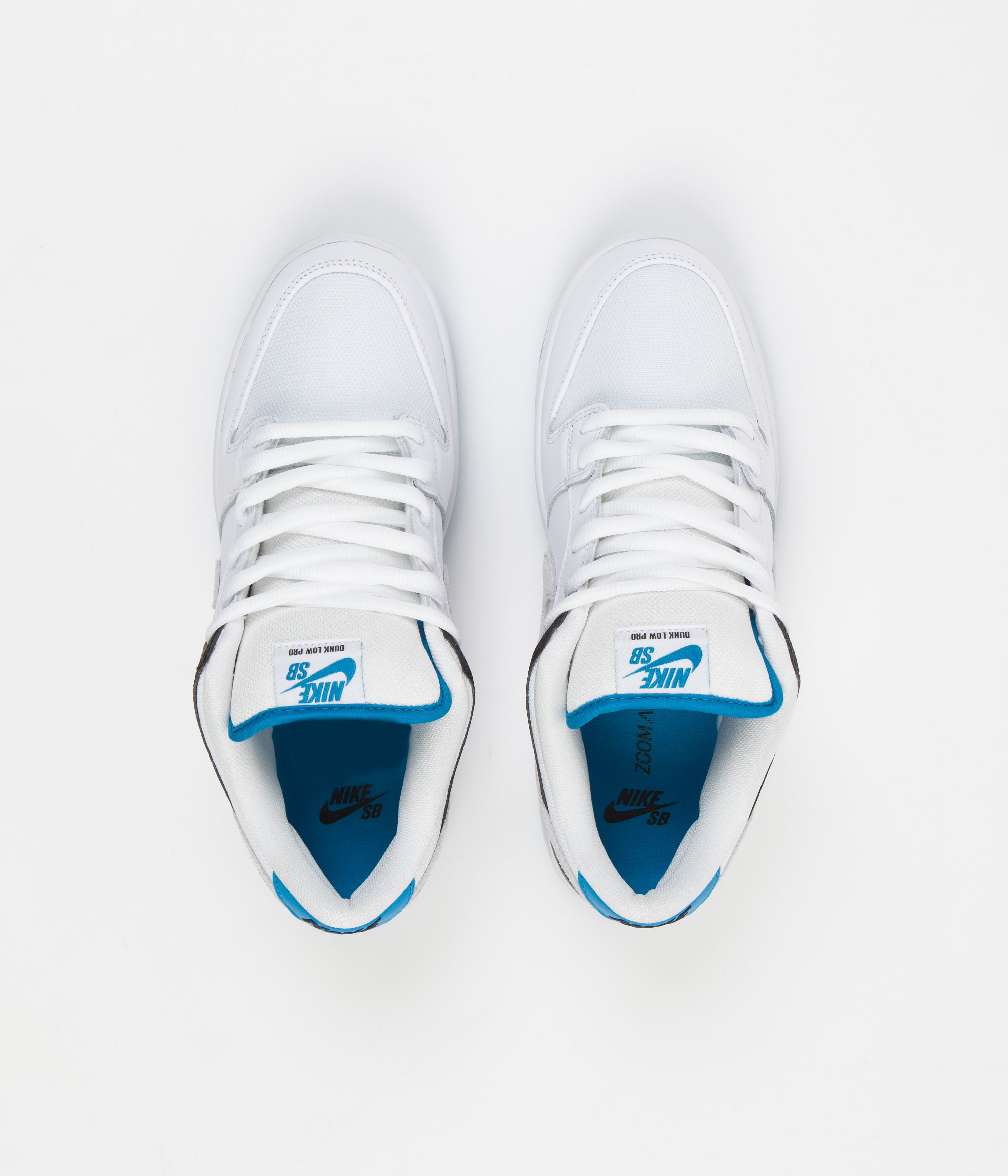 Nike SB Dunk Low White / Neutral Grey - Black - Laser Blue | Releases.Flatspot