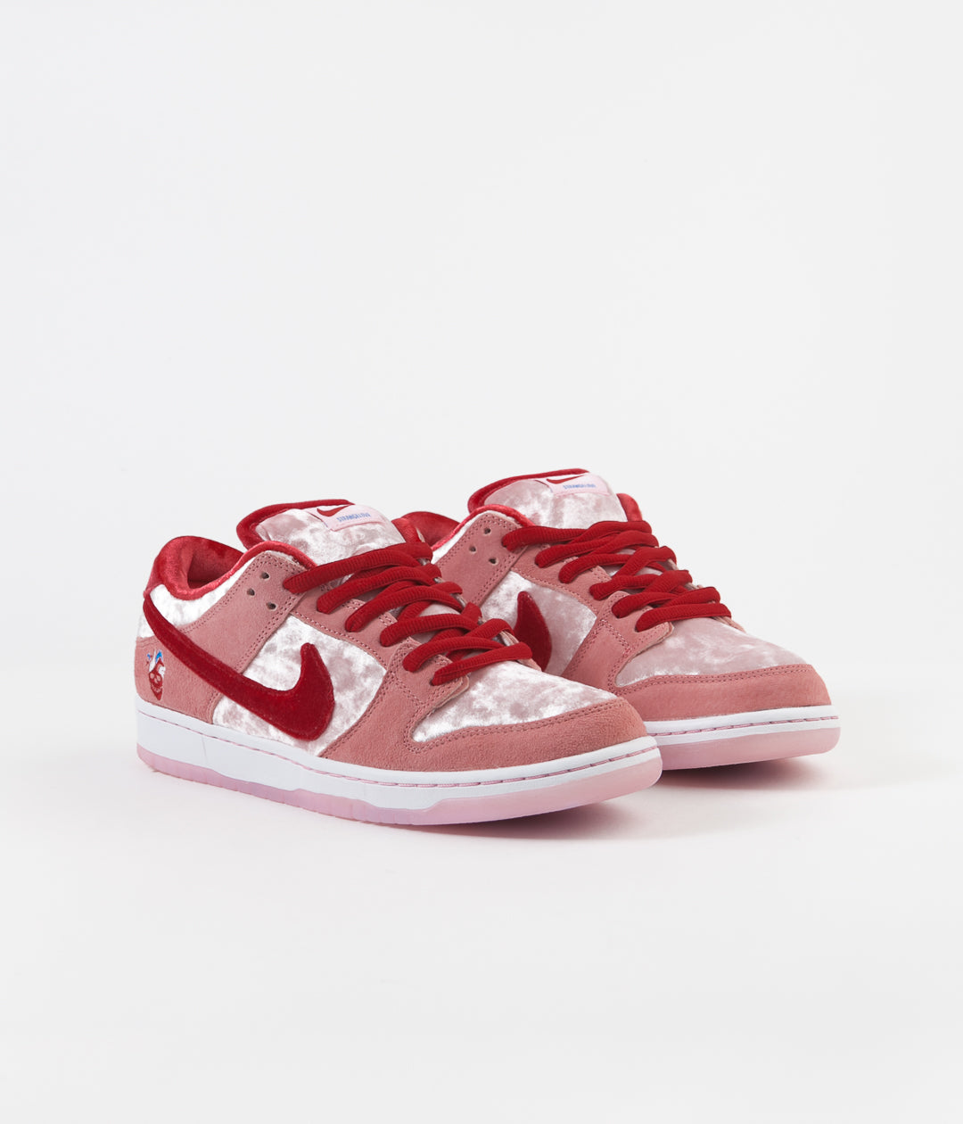 pink red nike shoes