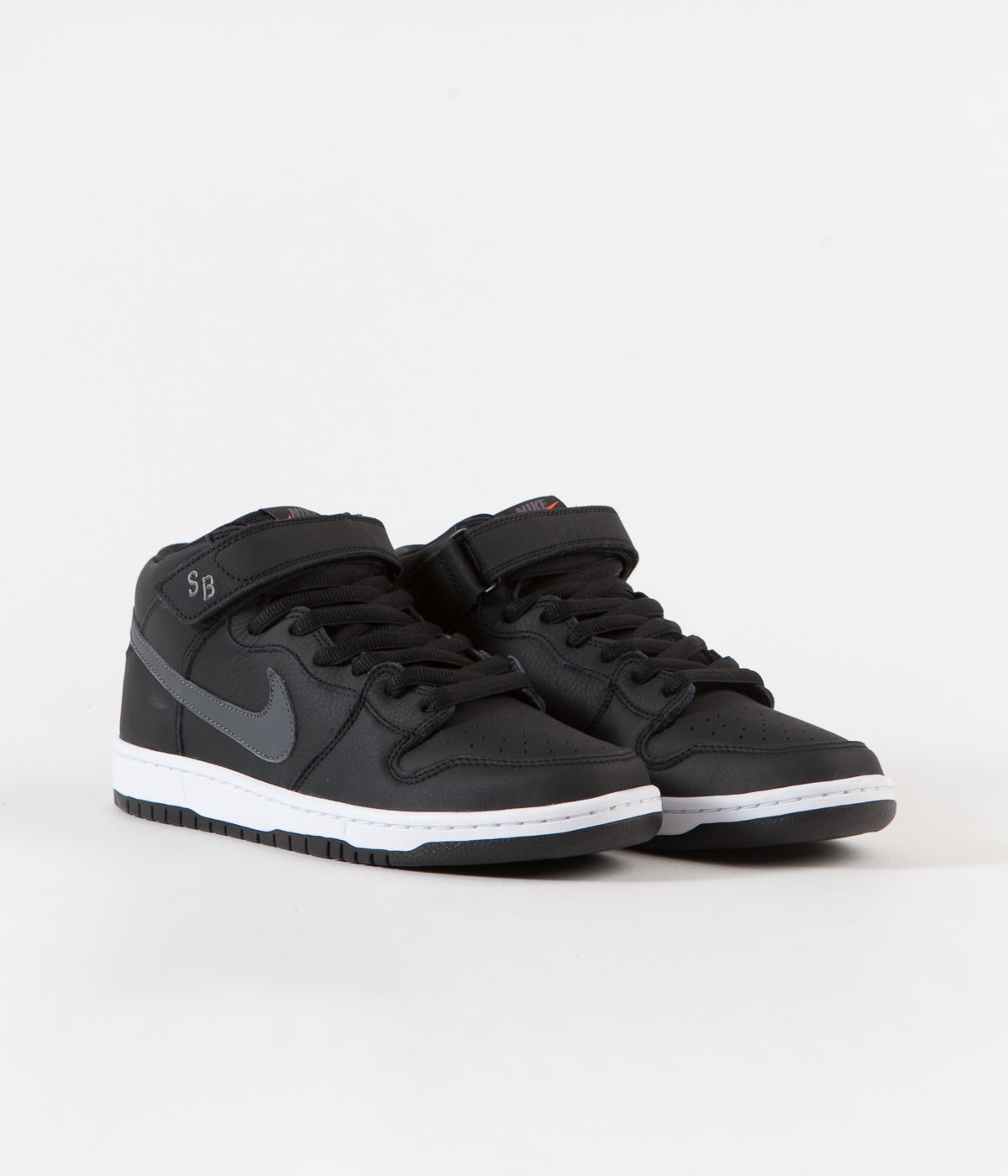 nike sb dunk mid pro iso black dark grey