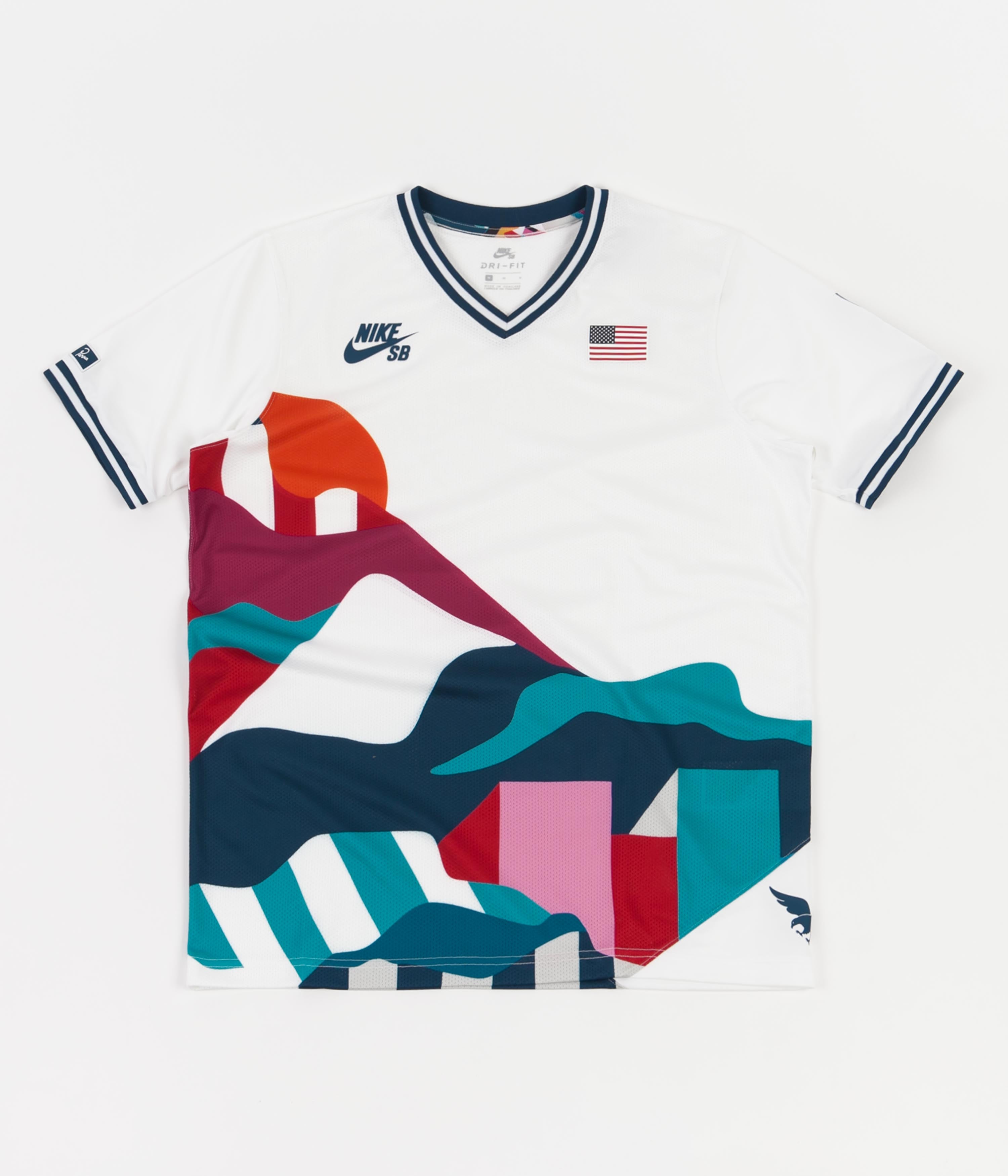 Nike SB x Parra 'USA Federation Kit' Jersey - White / Brave Blue | Releases.Flatspot