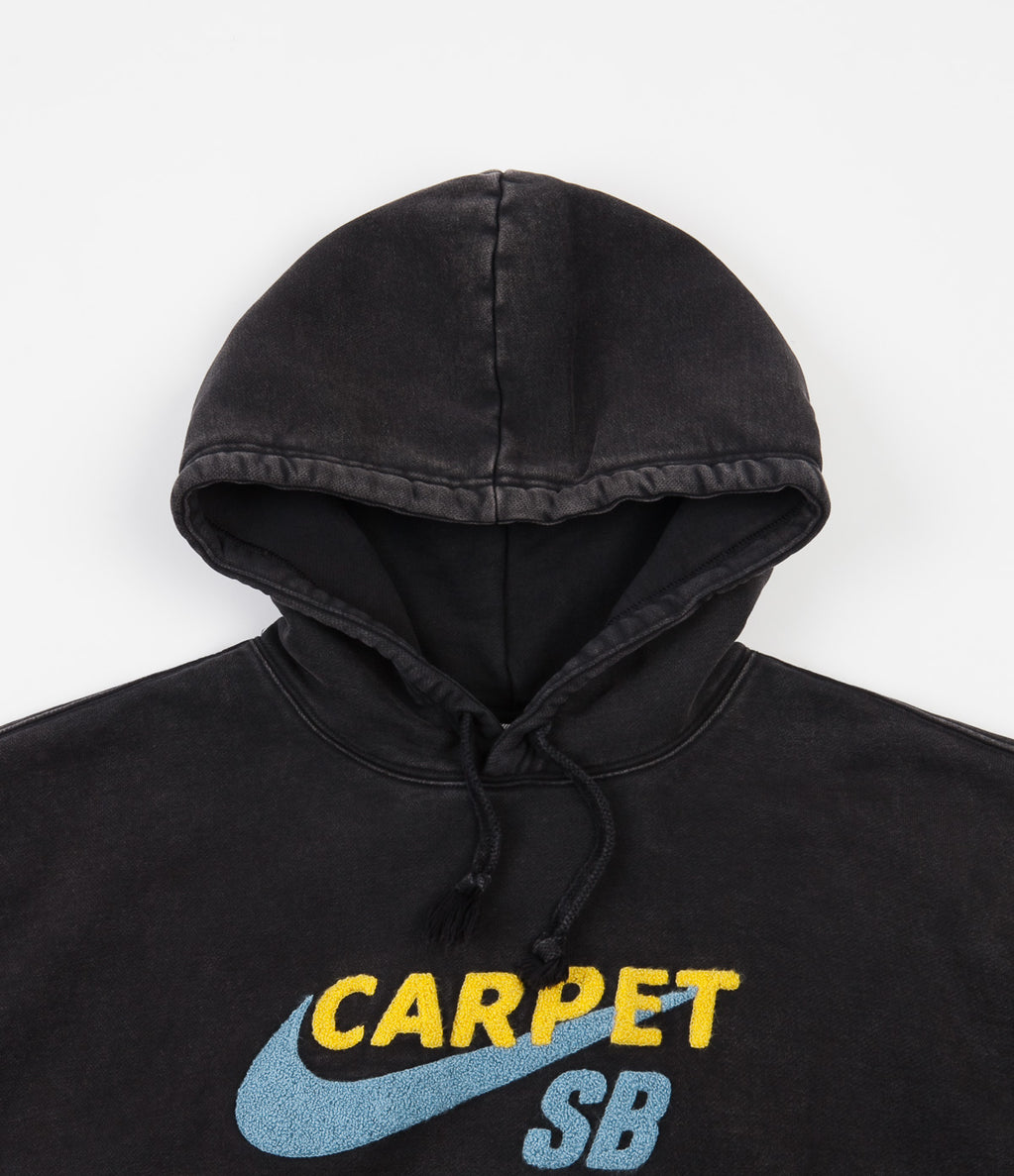 Nike SB x Carpet Company Skate Hoodie - Black / Black / Speed Yellow ...