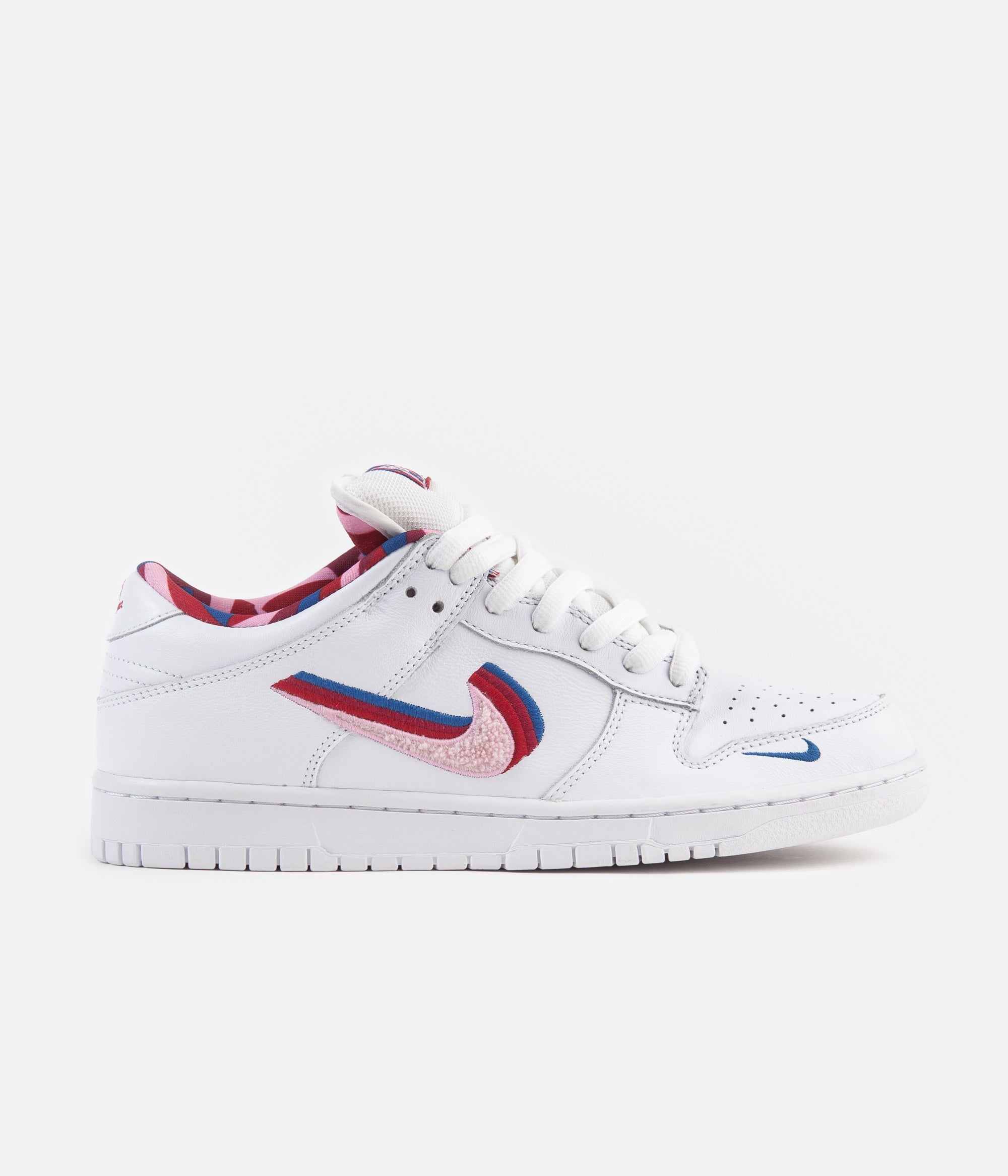 nike red blue white shoes