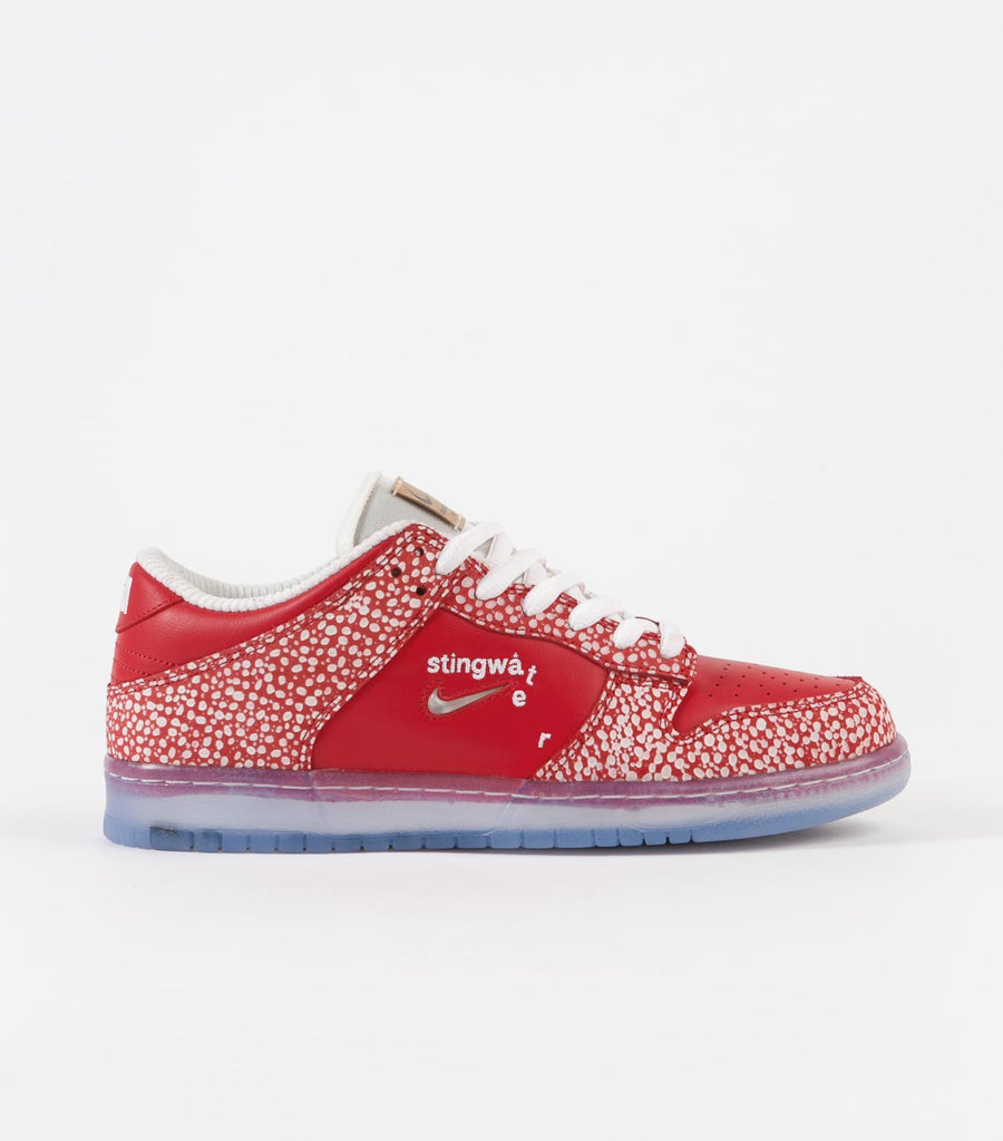 Nike SB x Stingwater Dunk Low OG Shoes - Chile Red / Clear - White - S |  