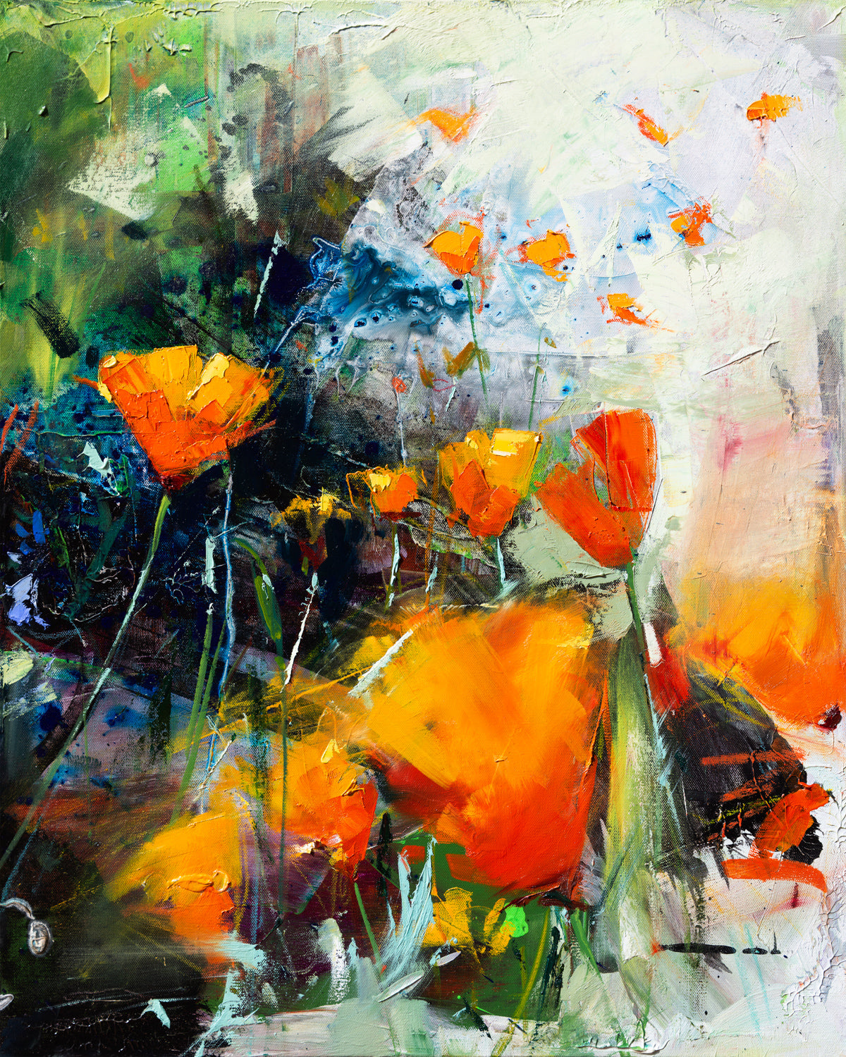 🔴 Poppies and Lilac | 30x48 | PRINTS AVAILABLE - Diptych – Drew Davis ...