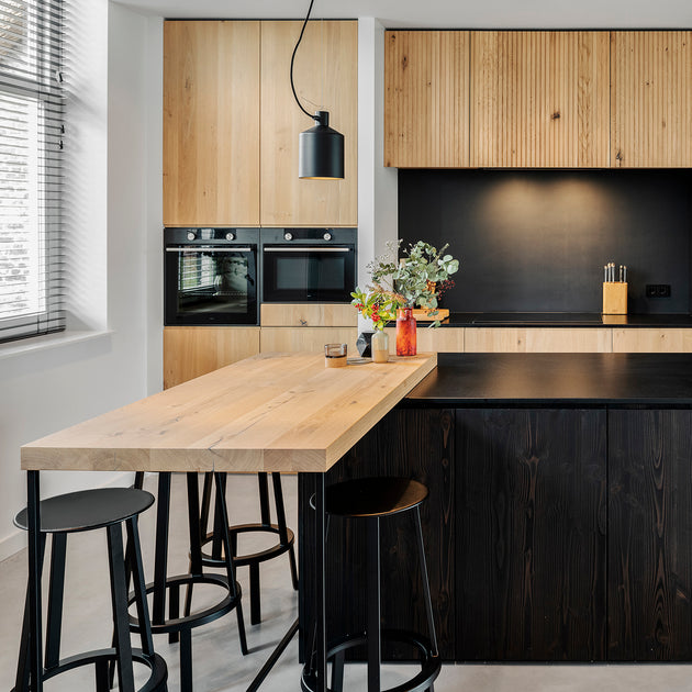 Super Houtmerk – Houten Bar-blad voor keuken – Maatwerk massief hout CH-59