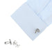 Fishing Cufflinks Sport Fish Silver And Blue On Shirt Sleeve