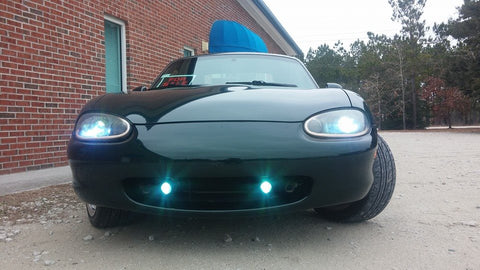 1999 Mazda Miata Retrofit HID Bi-Xenon Headlights with DRL Switchback